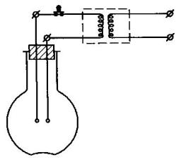 Схема прибора для испытания газовоздушных смесей на взрывчатость