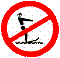 Катание на водных лыжах запрещено