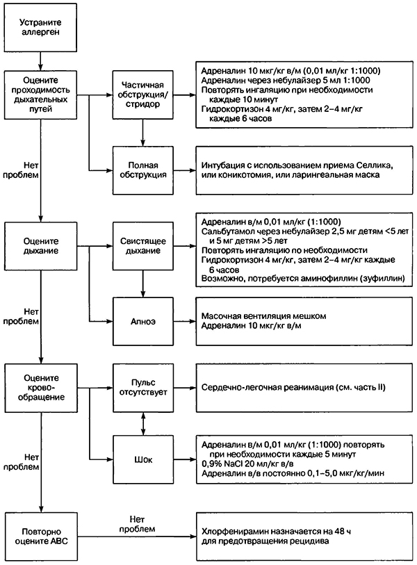 Неотложная терапия анафилактической реакции