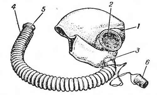 Лицевая часть изолирующего противогаза
